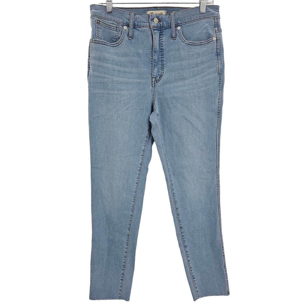Madewell Womans size 30/10 10" High Rise Skinny Crop Denim Blue Jeans NEW